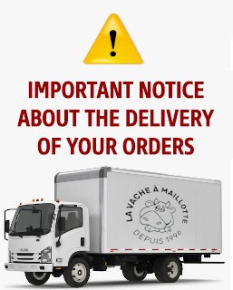 IMPORTANT NOTICE ABOUT THE DELIVERY OF YOUR ORDERS